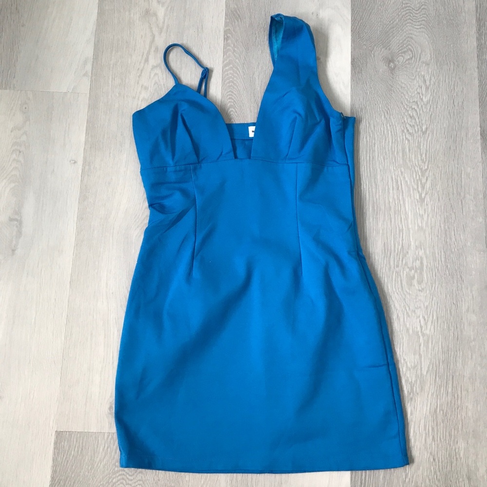 SUPERDOWN REVOLVE BLUE MINI CASUAL DRESS WOMENS MEDIUM
